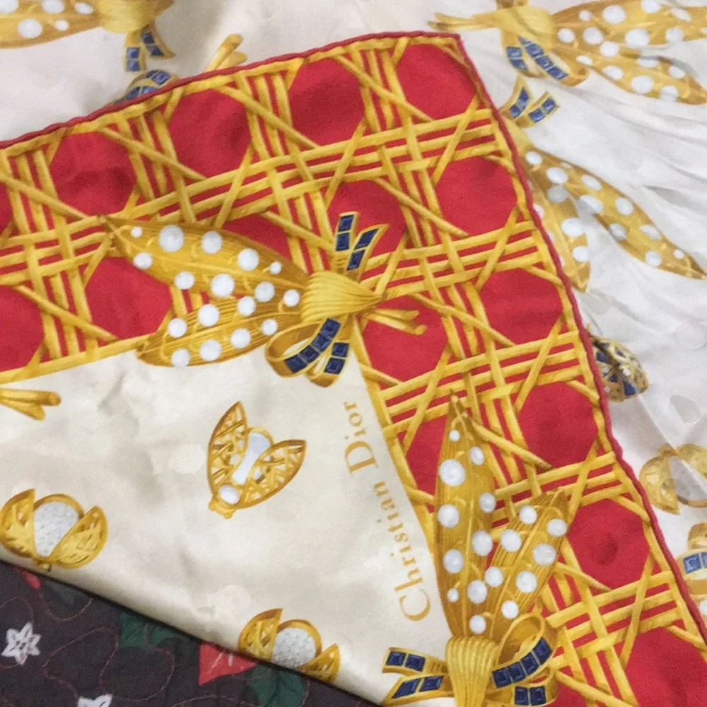 Vintage Dior silk scarf